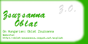 zsuzsanna oblat business card